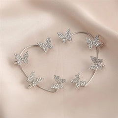 Silver Gold Plated Butterfly Ear Clip