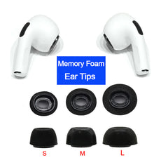 Replacement Ear Tips For Apple Airpods Pro Memory Foam Tips Airpod Pro - 3 Pairs