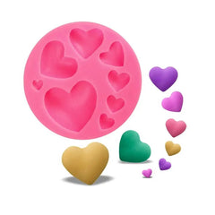 3D Heart Set Silicone Mold