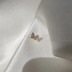 Silver Gold Plated Butterfly Ear Clip