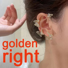 Silver Gold Plated Butterfly Ear Clip