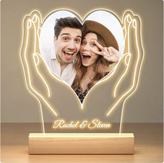 Valentine's Day Photo Night Light Ornament