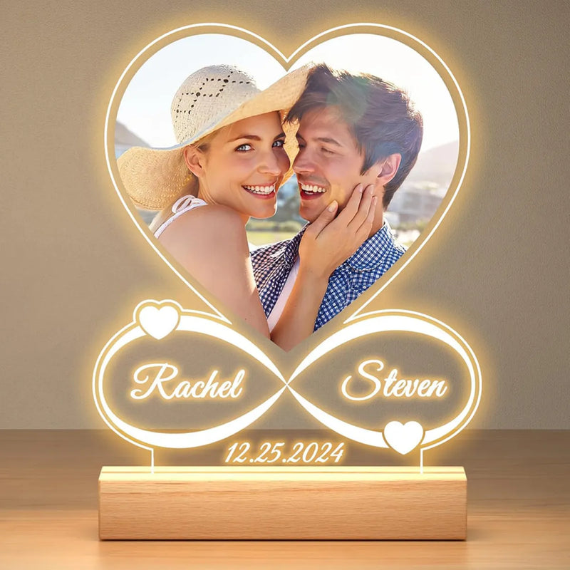 Valentine's Day Personalized Photo Night Light