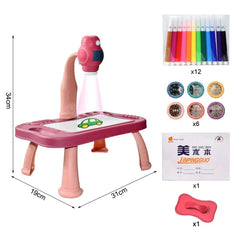 Children Led Projector Art Drawing Table