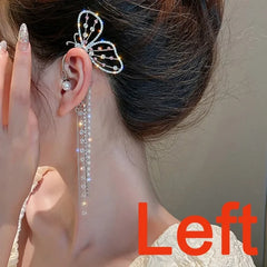 Silver Gold Plated Butterfly Ear Clip