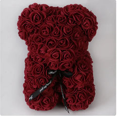 Rose Bear Teddy - Valentine's Day PE Foam Rose Bear