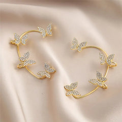 Silver Gold Plated Butterfly Ear Clip