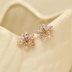 Christmas Snowflake Stud Earrings